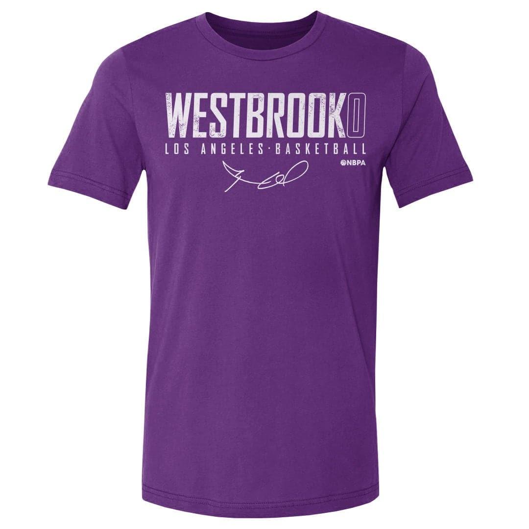 500 Level T-Shirts Russell Westbrook Los Angeles Lakers 500 Level NBA Elite T-Shirt - Purple