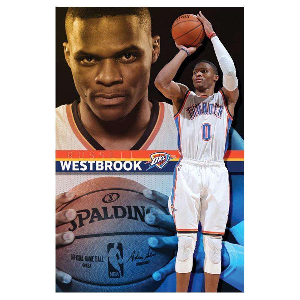 Trends International Posters Russell Westbrook Oklahoma City Thunder 56 x 86cm Trends NBA Poster - Laminated