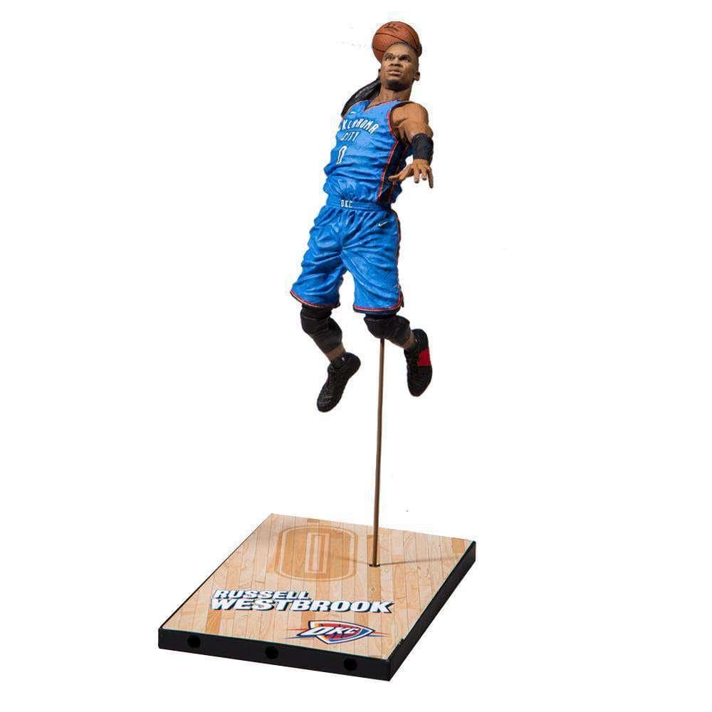 McFarlane Toys Figures Russell Westbrook Oklahoma City Thunder McFarlane NBA 2K19 Series 7" Figure - Blue