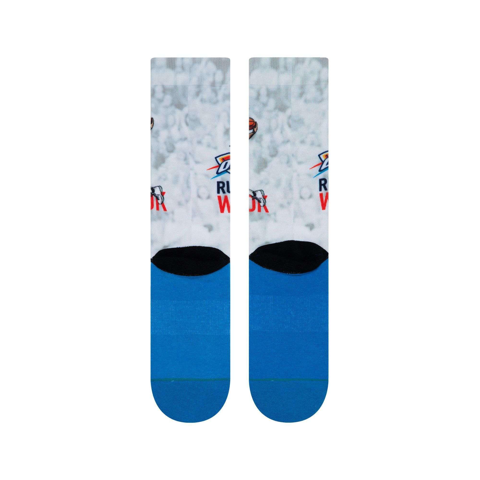 Stance Socks Russell Westbrook Oklahoma City Thunder Stance NBA Big Head Crew Socks