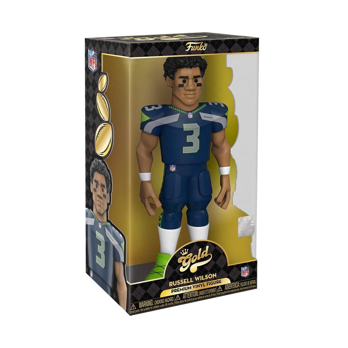 Funko Figures Russell Wilson Seattle Seahawks Funko NFL 12" Jumbo Vinyl Gold Figure