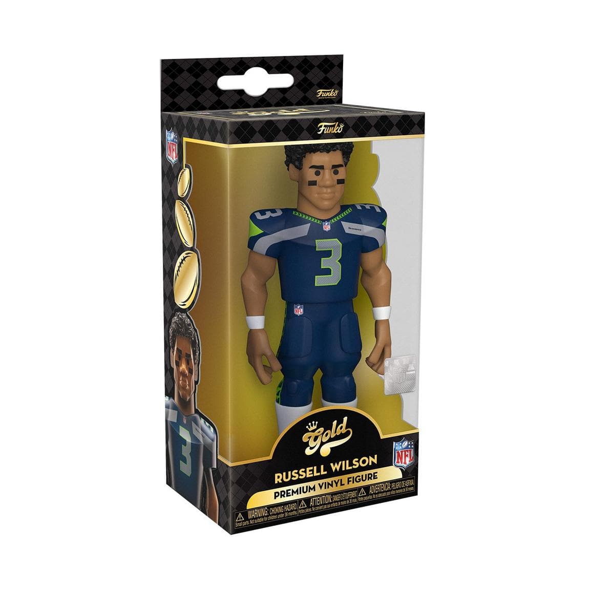 Funko Figures Russell Wilson Seattle Seahawks Funko NFL 5" Vinyl Gold Figure