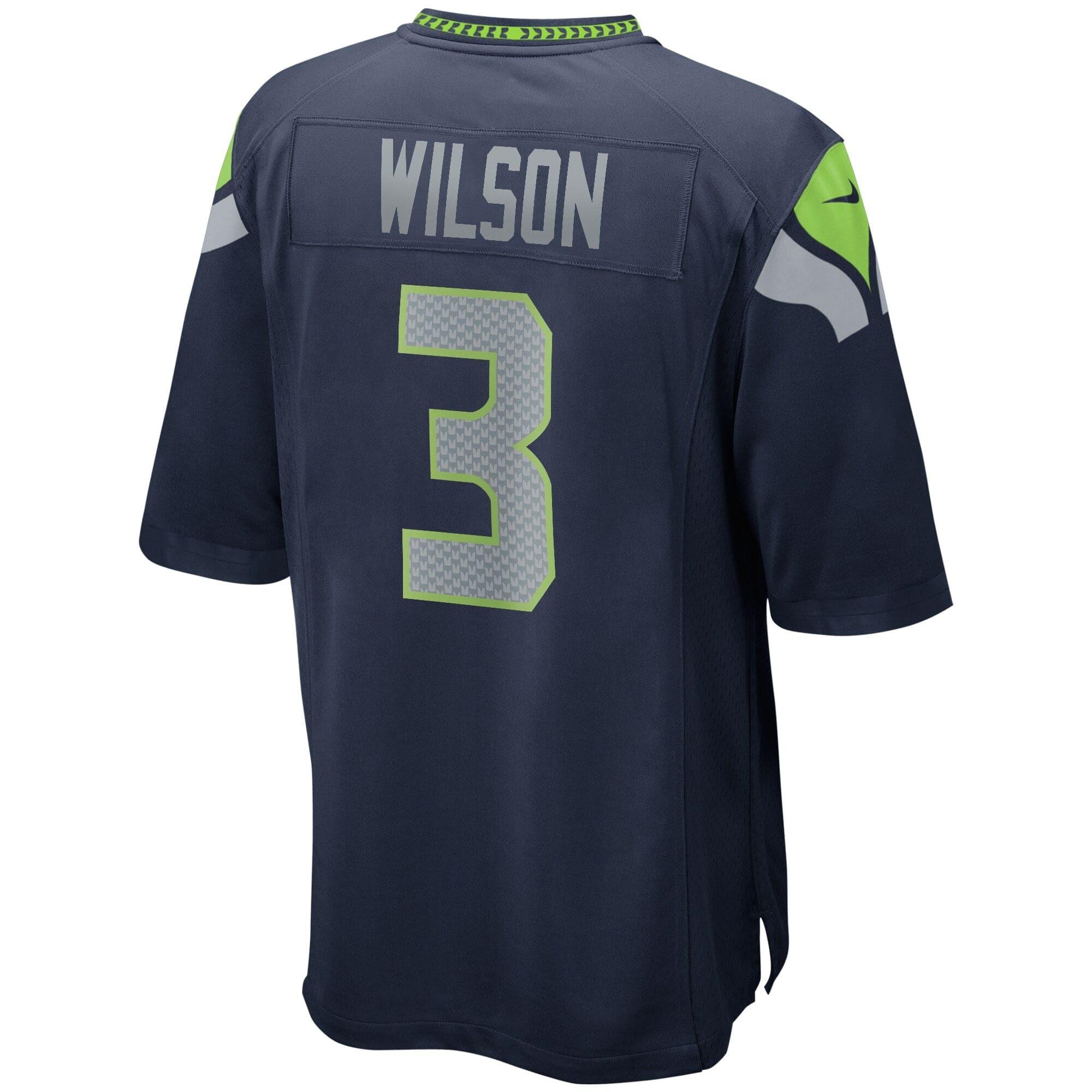 Nike Jerseys Russell Wilson Seattle Seahawks Nike NFL Game Jersey - College Navy