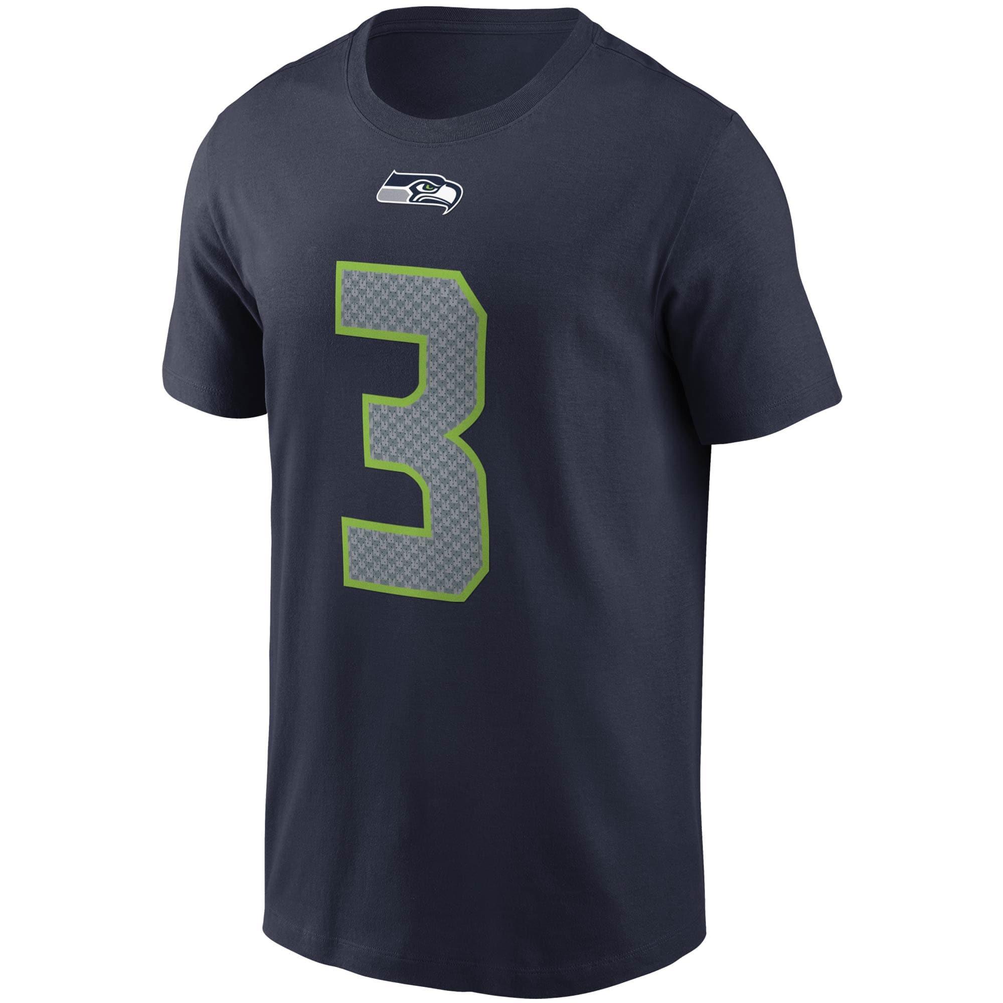 Nike T-Shirts Russell Wilson Seattle Seahawks Nike NFL Player Essential T-Shirt - Navy