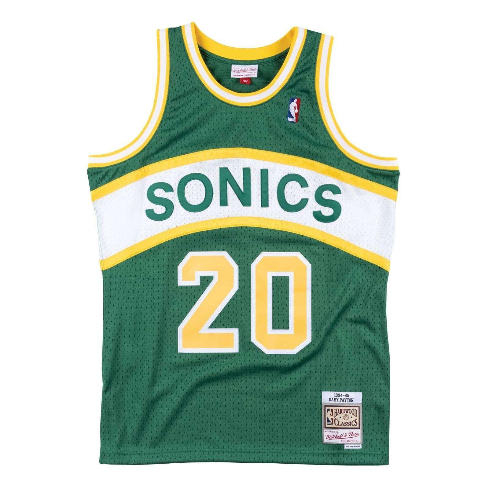 Gary Payton Seattle Supersonics Mitchell & Ness NBA 94 Swingman Jersey - Green