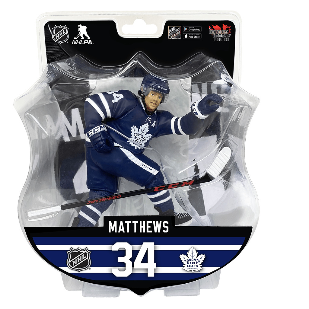 Auston Matthews Toronto Maple Leafs Imports Dragon NHL 6" Figure - Blue