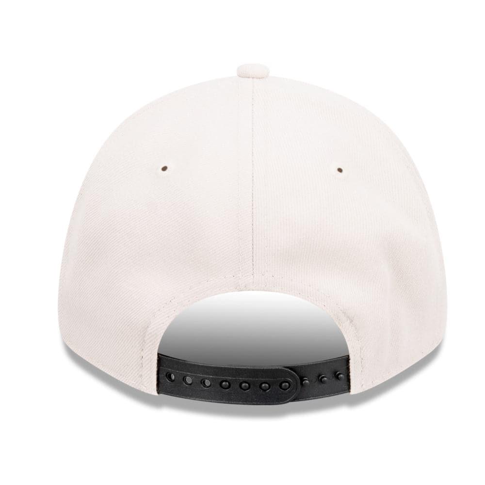 Las Vegas Raiders New Era NFL Black Tonal 9FORTY Snapback Curve Hat - Stone