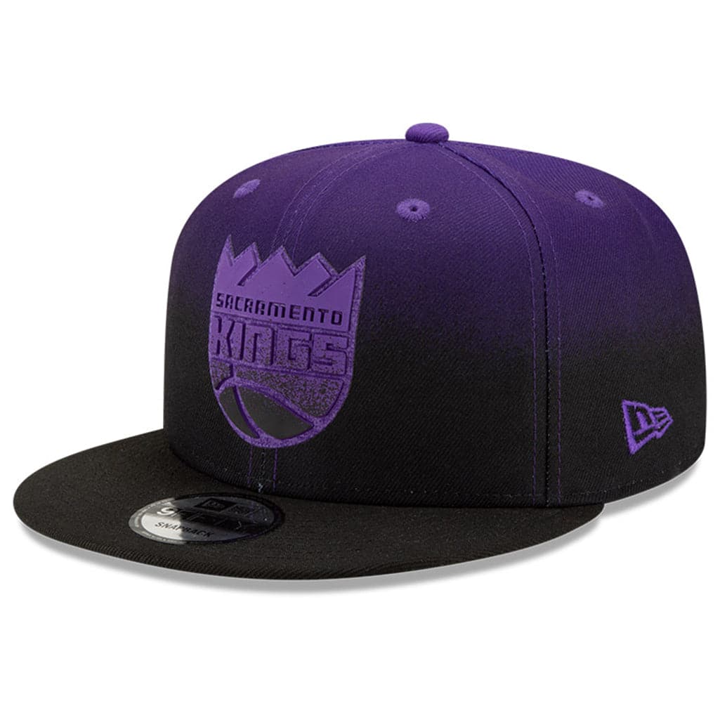 New Era Caps Sacramento Kings New Era NBA 2021 Back Half 9FIFTY Snapback Hat - Purple