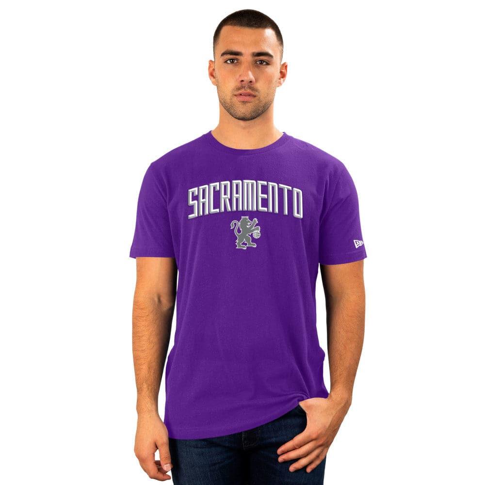New Era T-Shirts Sacramento Kings New Era NBA 22-23 City Edition T-Shirt - Purple