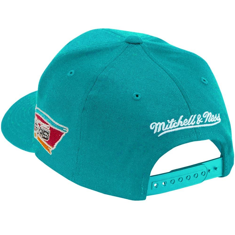 Mitchell And Ness Caps San Antonio Spurs Mitchell & Ness NBA Iconic Classic Red Curve Snapback Hat - Teal
