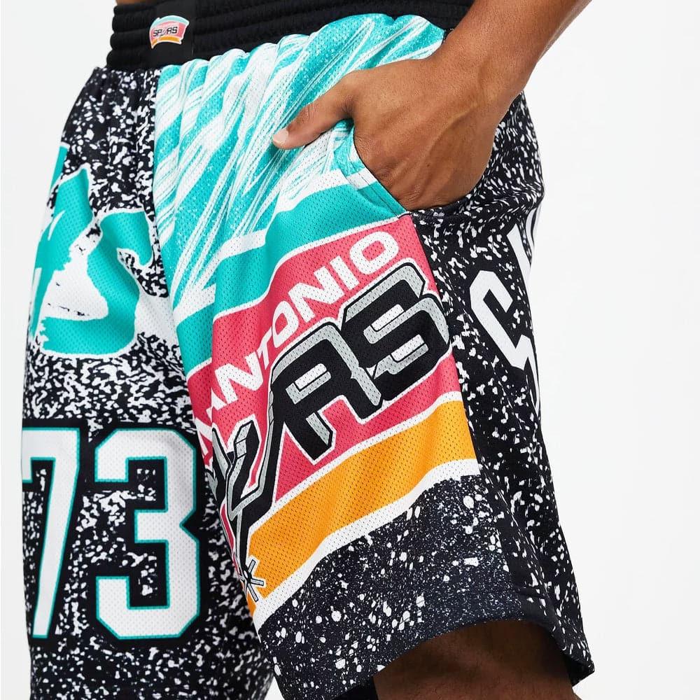 Mitchell And Ness Shorts San Antonio Spurs Mitchell & Ness NBA Jumbotron Subliminated Shorts