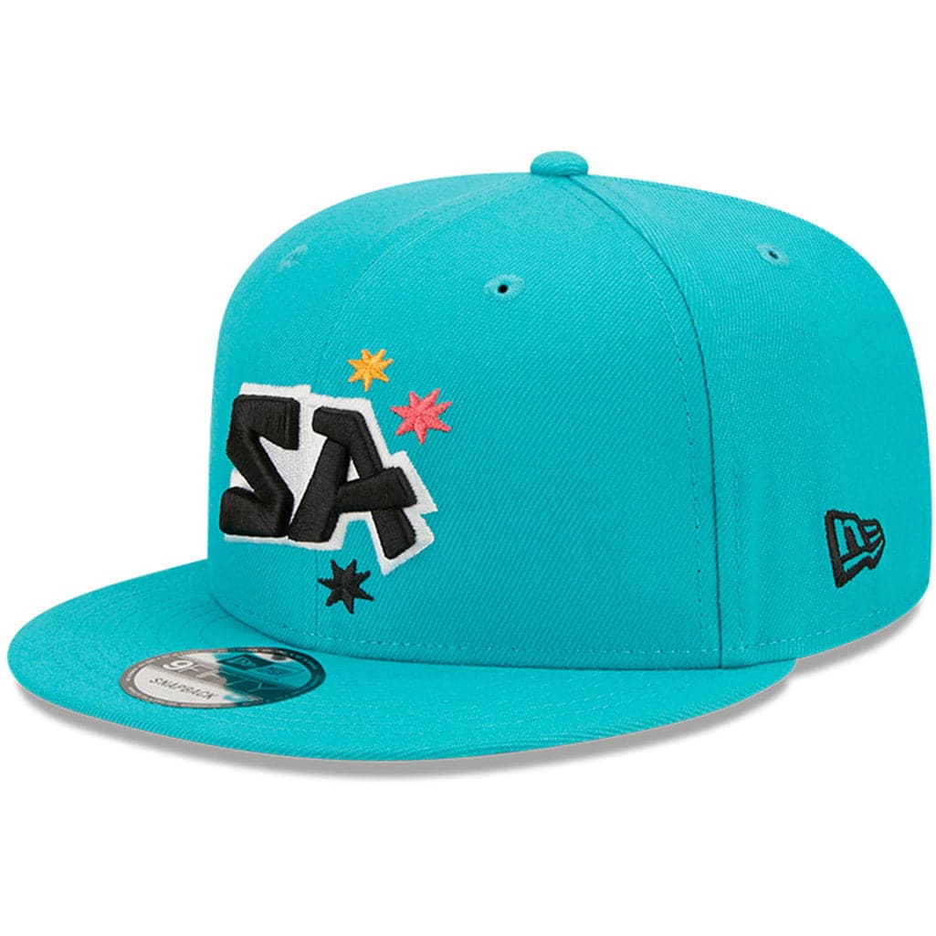 New Era Caps San Antonio Spurs New Era NBA 22-23 City Edition Alt 9FIFTY Snapback Hat - Teal