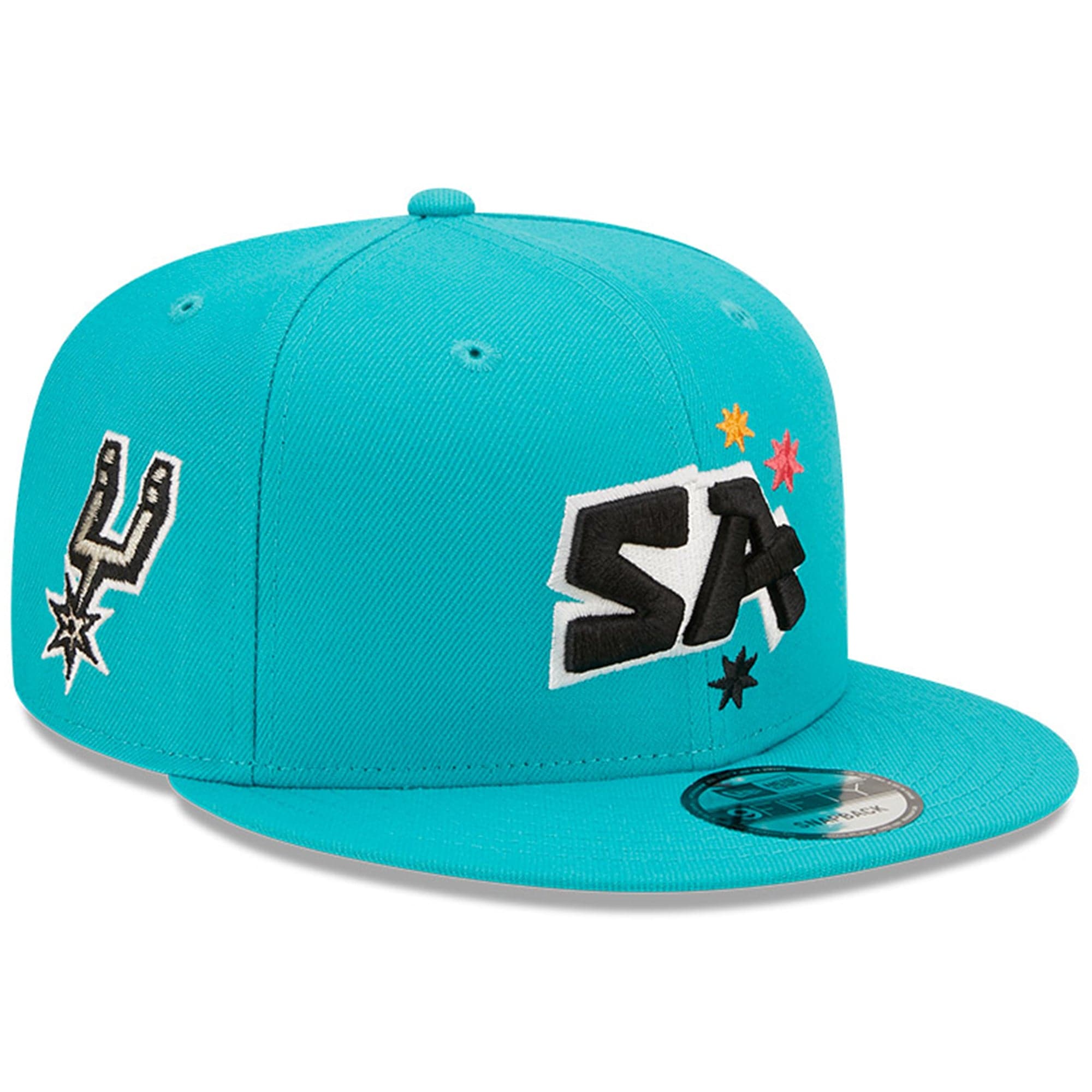 New Era Caps San Antonio Spurs New Era NBA 22-23 City Edition Alt 9FIFTY Snapback Hat - Teal