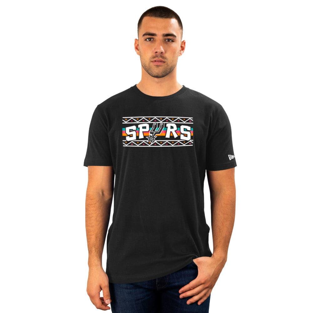 New Era T-Shirts San Antonio Spurs New Era NBA 22-23 City Edition T-Shirt - Black