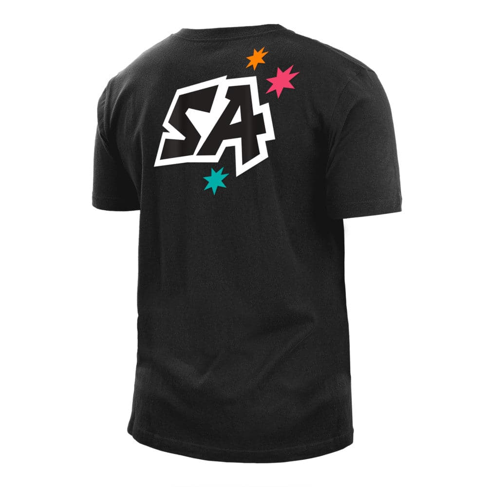 New Era T-Shirts San Antonio Spurs New Era NBA 22-23 City Edition T-Shirt - Black