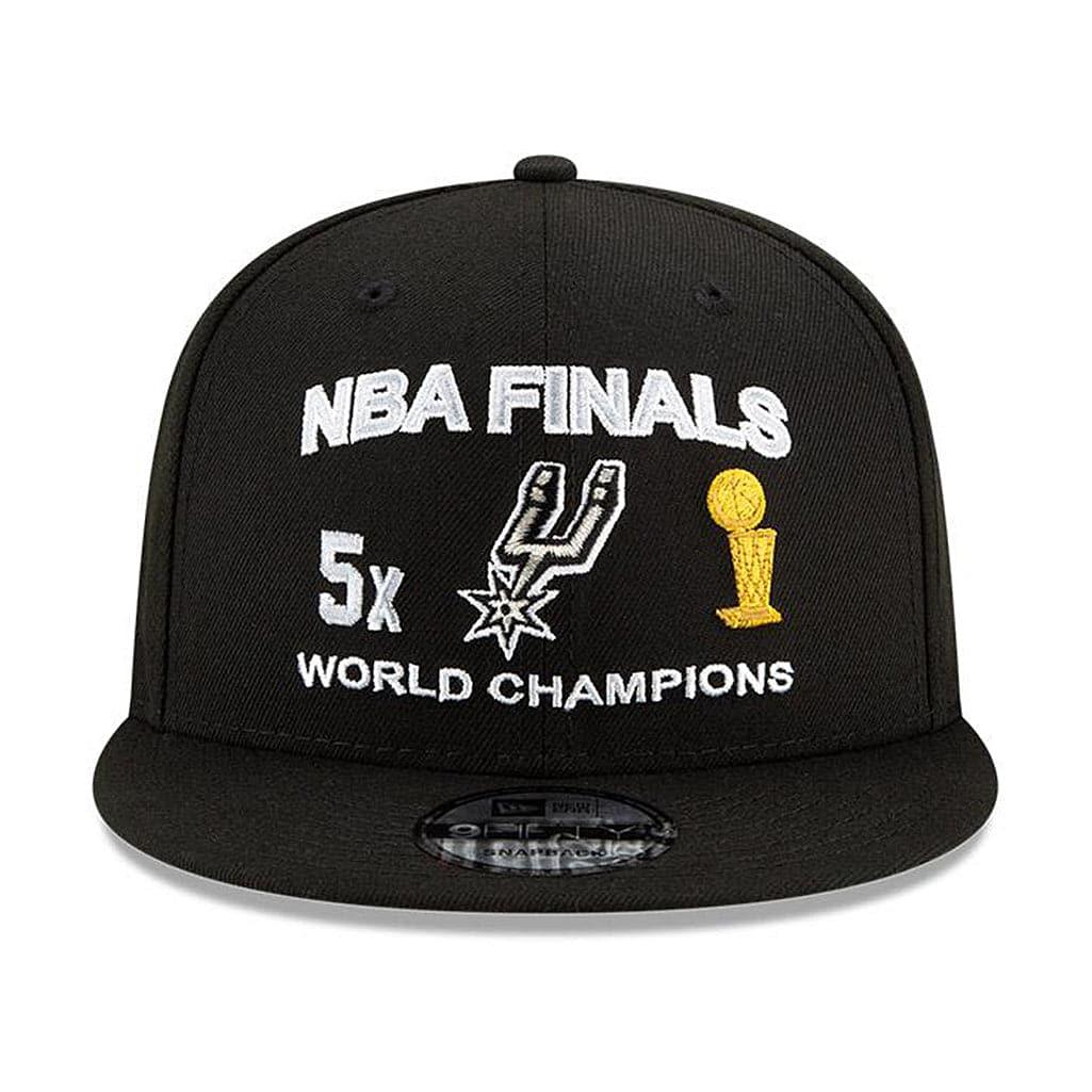 New Era Caps San Antonio Spurs New Era NBA Champions Icon 9FIFTY Snapback Hat - Black