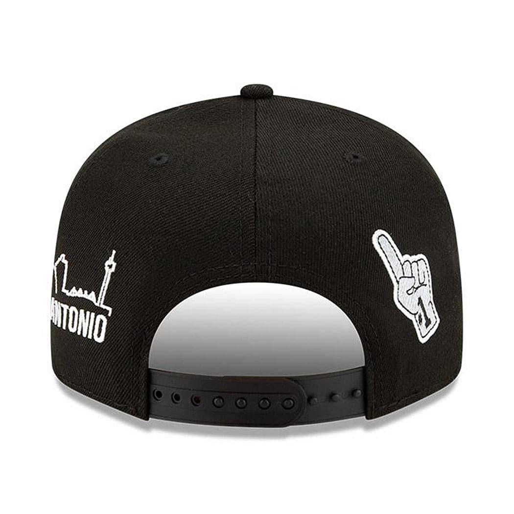 New Era Caps San Antonio Spurs New Era NBA Champions Icon 9FIFTY Snapback Hat - Black