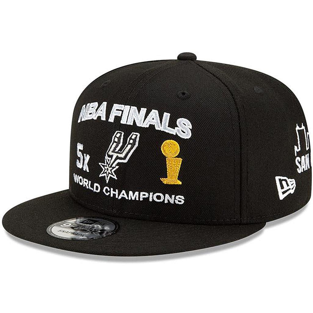 New Era Caps San Antonio Spurs New Era NBA Champions Icon 9FIFTY Snapback Hat - Black