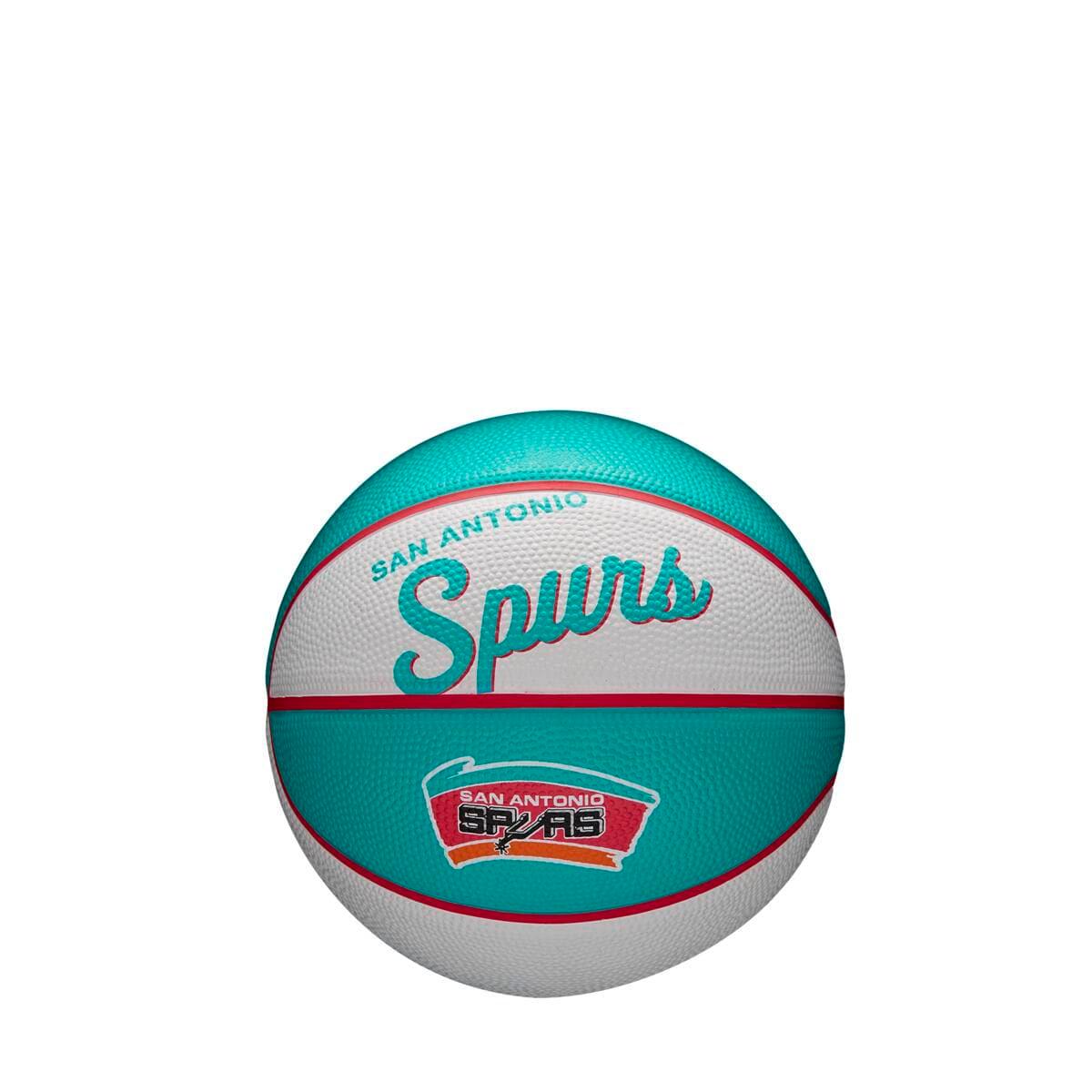 Wilson Sporting Goods Balls San Antonio Spurs Wilson NBA Team Retro Mini Outdoor Basketball Ball