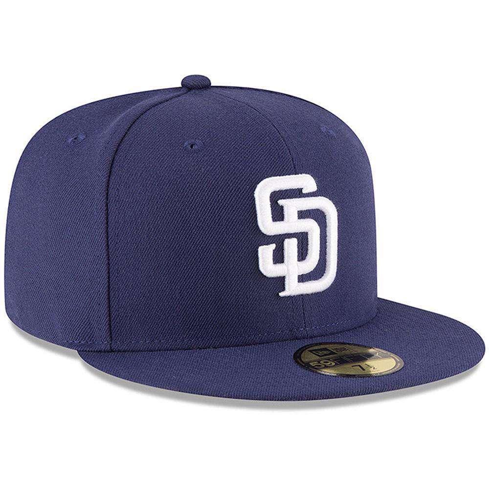 New Era Caps San Diego Padres New Era Home AC On-Field 59FIFTY Fitted Hat - Navy