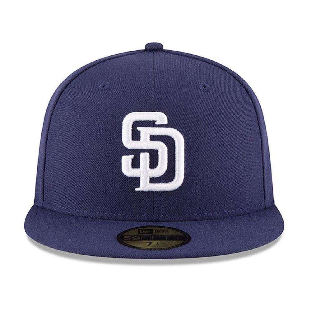 New Era Caps San Diego Padres New Era Home AC On-Field 59FIFTY Fitted Hat - Navy