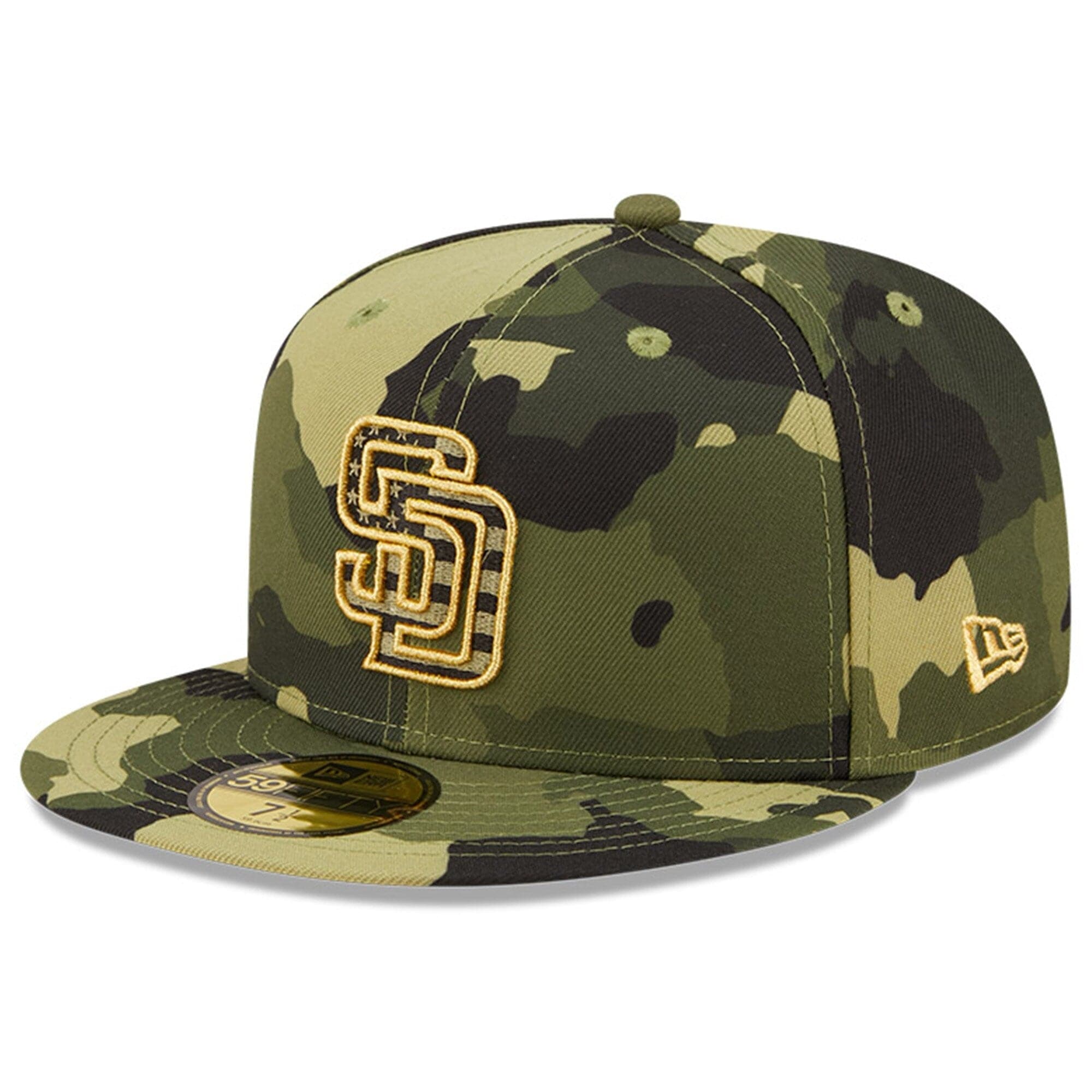New Era Caps San Diego Padres New Era MLB 2022 Armed Forces 59FIFTY Fitted Hat - Camo