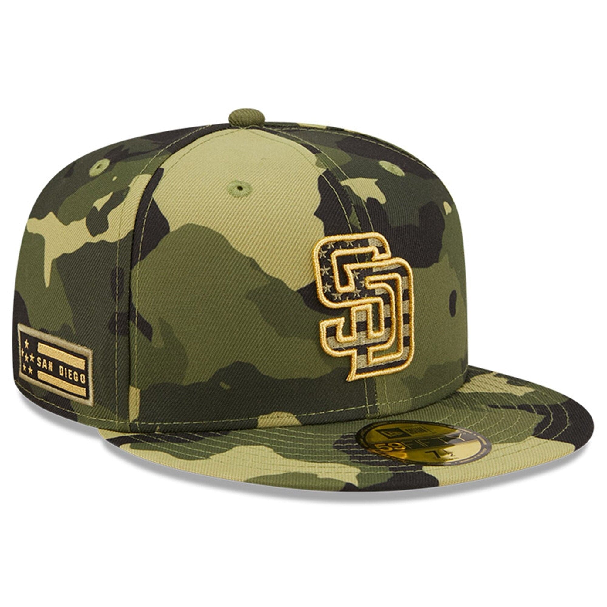 New Era Caps San Diego Padres New Era MLB 2022 Armed Forces 59FIFTY Fitted Hat - Camo