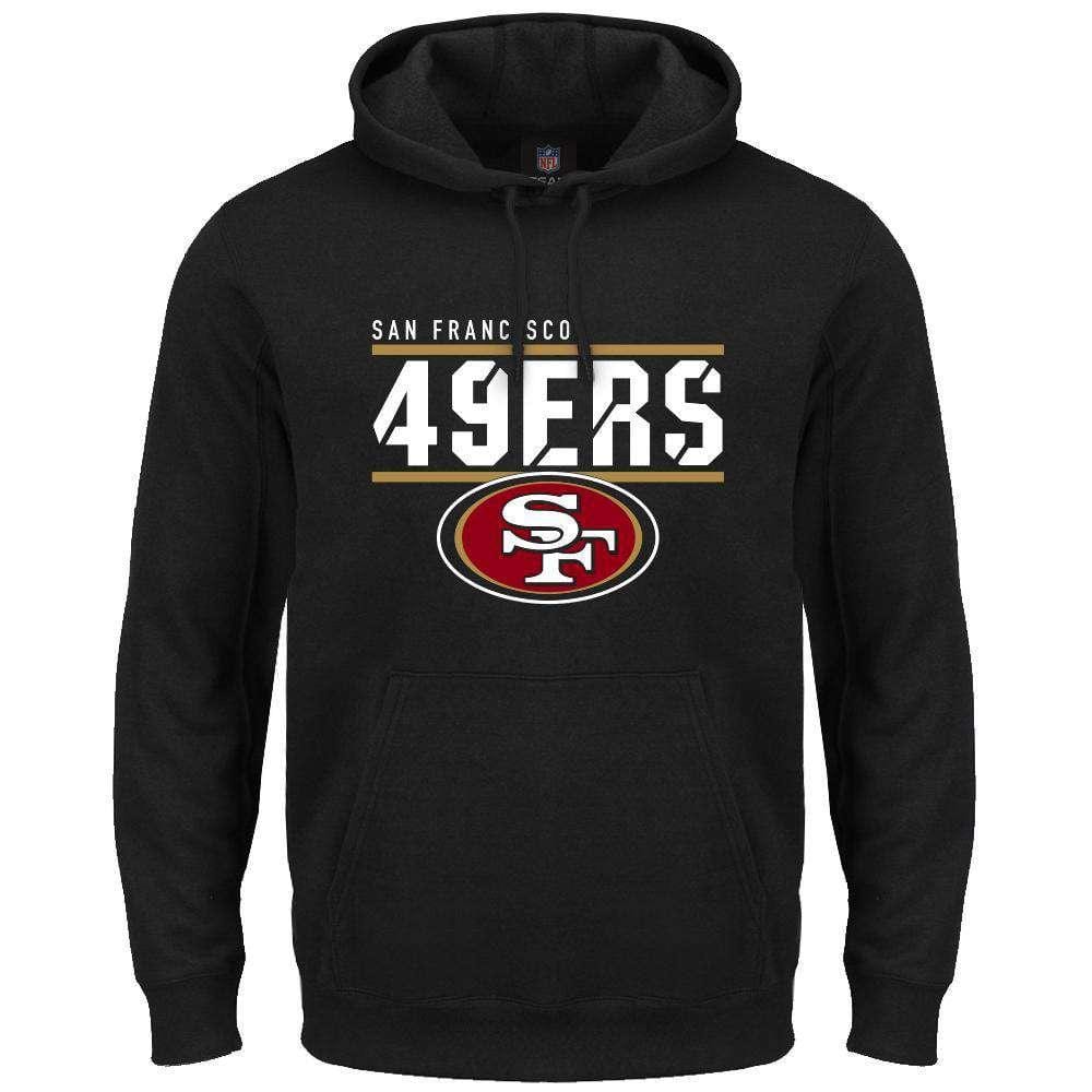 Majestic Athletic Jumpers San Francisco 49ers Majestic NFL Flex Team Hoodie Jumper - Black