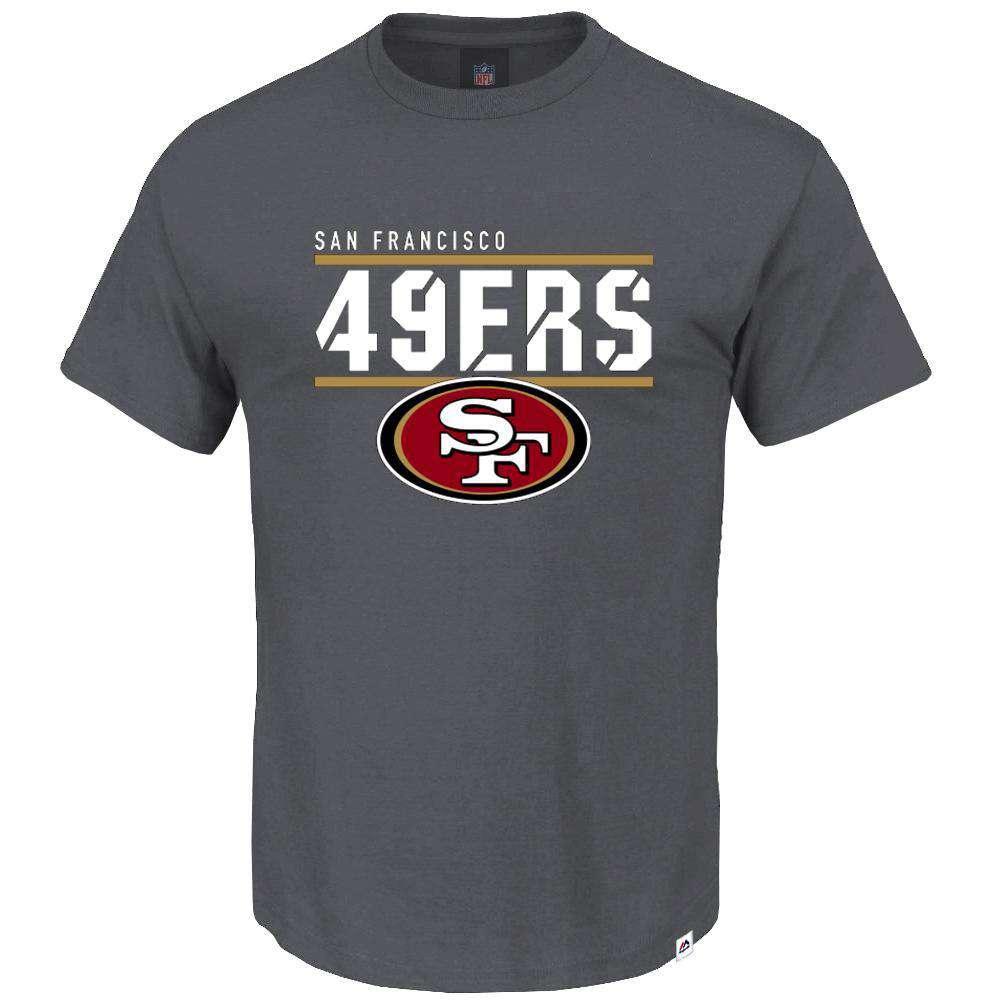 Majestic Athletic T-Shirts San Francisco 49ers Majestic NFL Team Flex T-Shirt - Coal