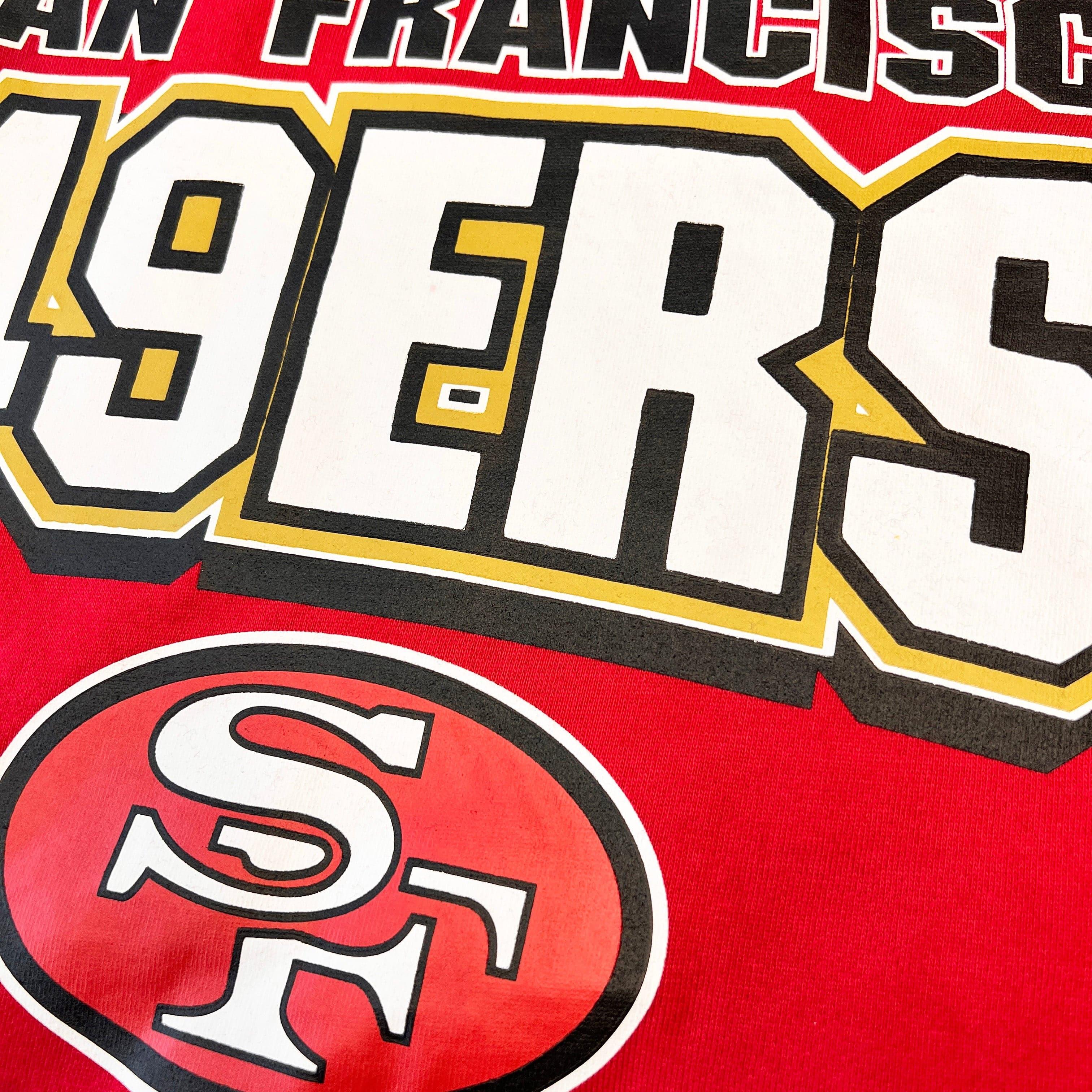 Mitchell And Ness Jumpers San Francisco 49ers Mitchell & Ness NFL All Over 2.0 Crew Jumper - Red