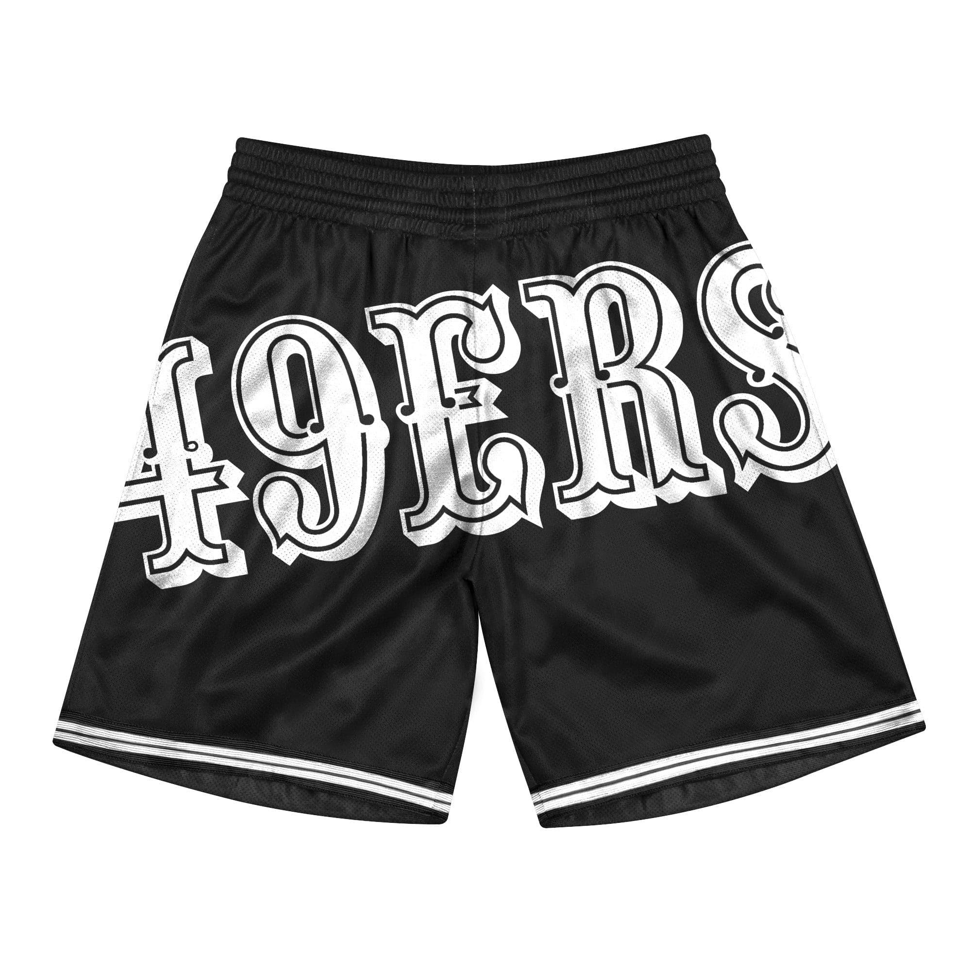 Mitchell And Ness Shorts San Francisco 49ers Mitchell & Ness NFL Big Face 3.0 Swingman Shorts - Black