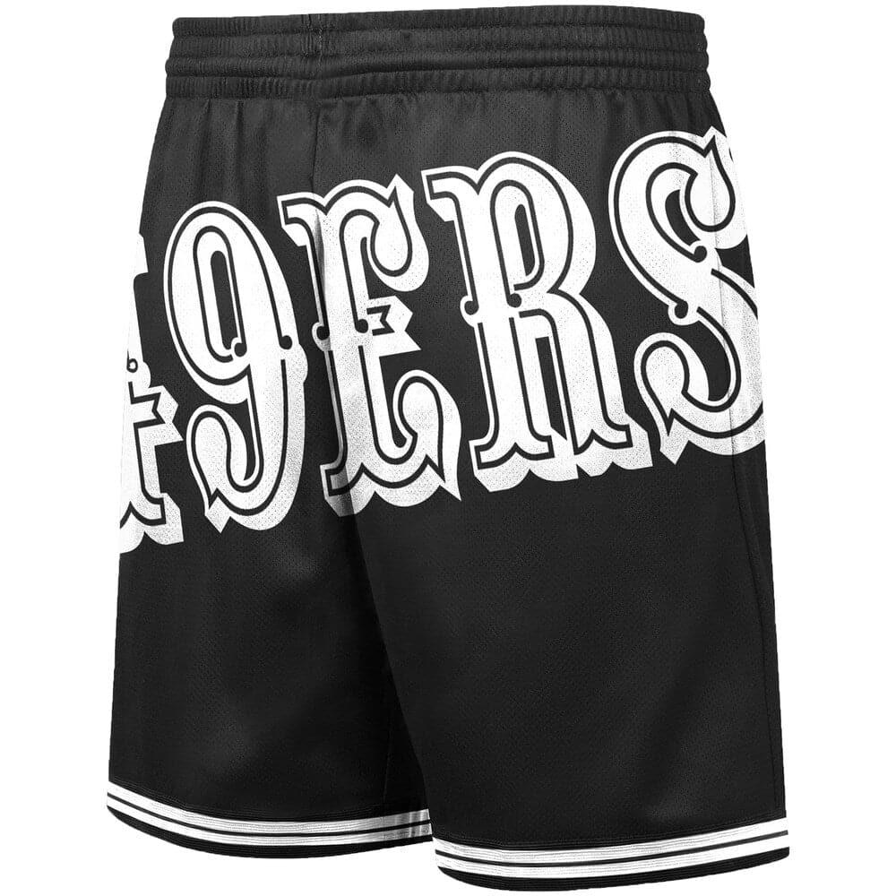 Mitchell And Ness Shorts San Francisco 49ers Mitchell & Ness NFL Big Face 3.0 Swingman Shorts - Black