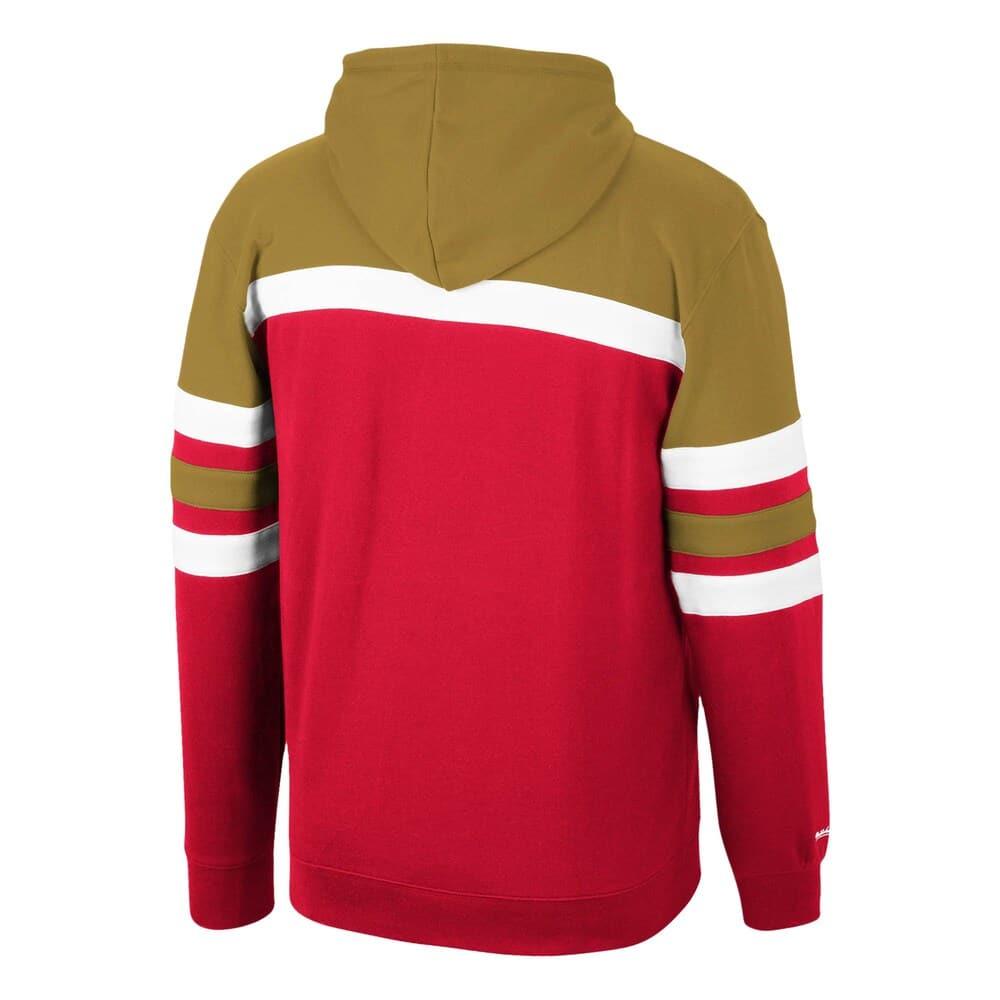 Mitchell And Ness Jumpers San Francisco 49ers Mitchell & Ness NFL Head Coach Premium Hoodie Jumper - Red
