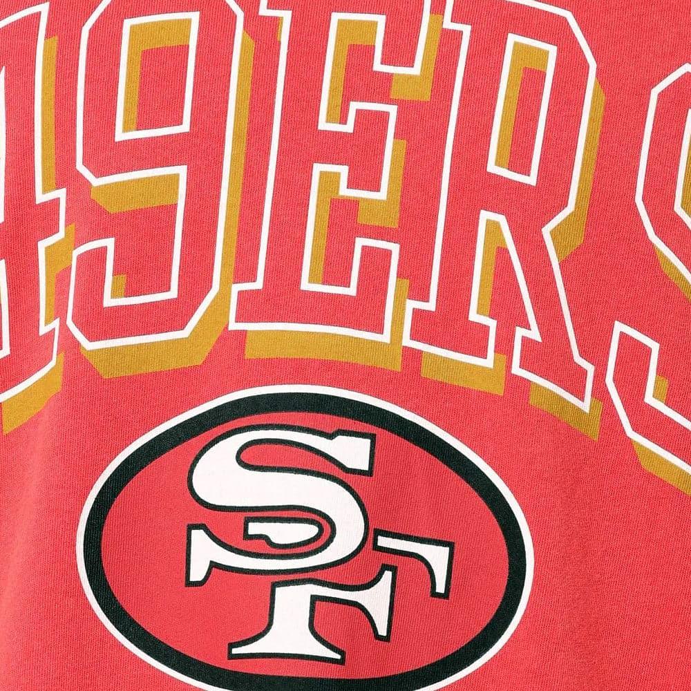 Mitchell And Ness Jumpers San Francisco 49ers Mitchell & Ness NFL Keyline Vintage Crew Jumper - Faded Red