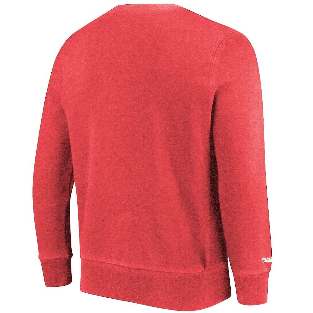 Mitchell And Ness Jumpers San Francisco 49ers Mitchell & Ness NFL Keyline Vintage Crew Jumper - Faded Red