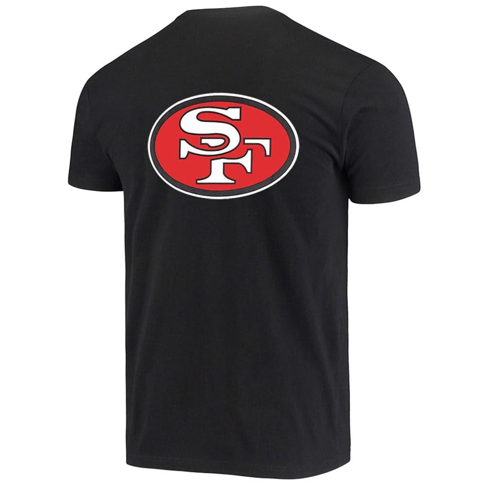 Mitchell And Ness T-Shirts San Francisco 49ers Mitchell & Ness NFL Retro Repeat T-Shirt - Black