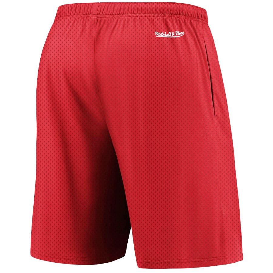 Mitchell And Ness Shorts San Francisco 49ers Mitchell & Ness NFL Throwback Mesh Shorts - Faded Red