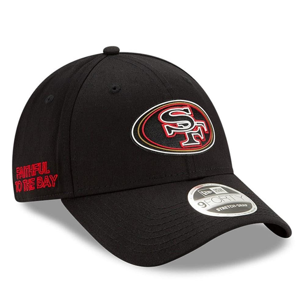 New Era Caps San Francisco 49ers New Era NFL 2020 Draft 9FORTY Stretch Snapback Curve Hat - Black
