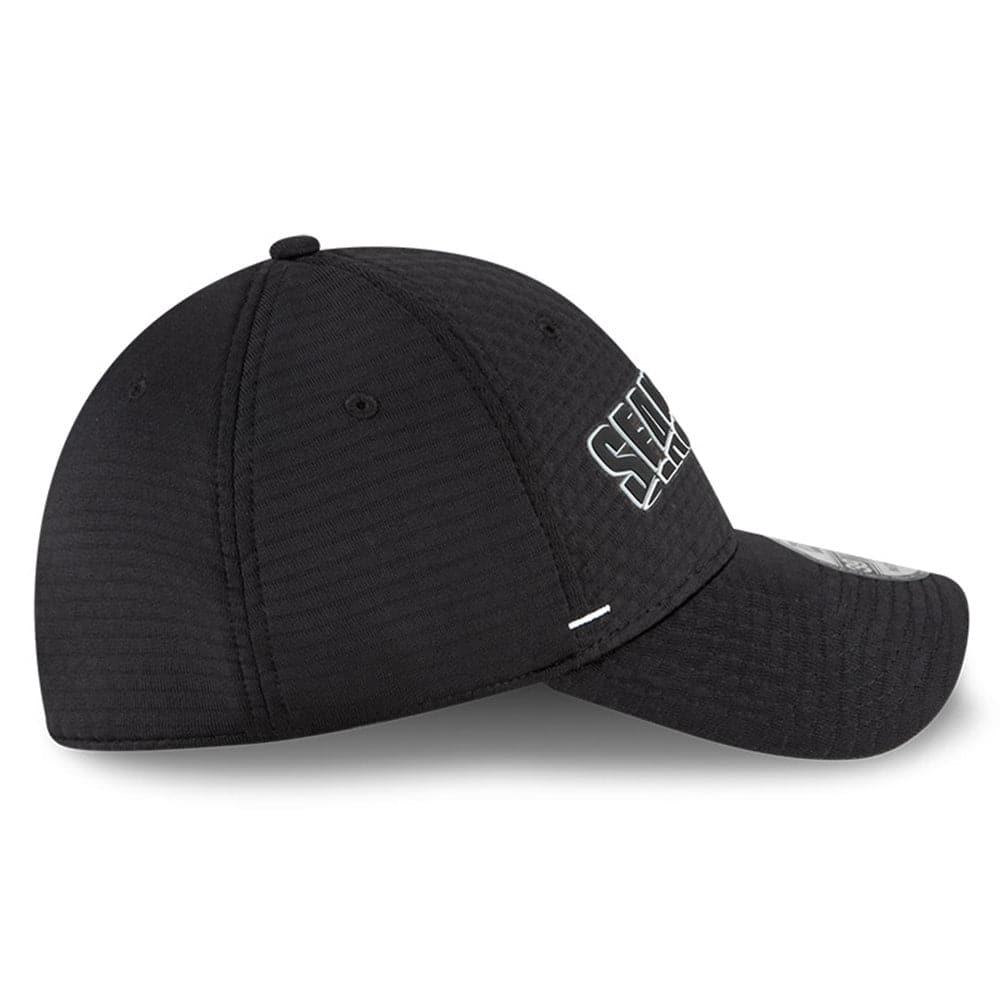 New Era Caps San Francisco 49ers New Era NFL 2020 Summer Sideline 39THIRTY Flex Fit Curve Hat - Black
