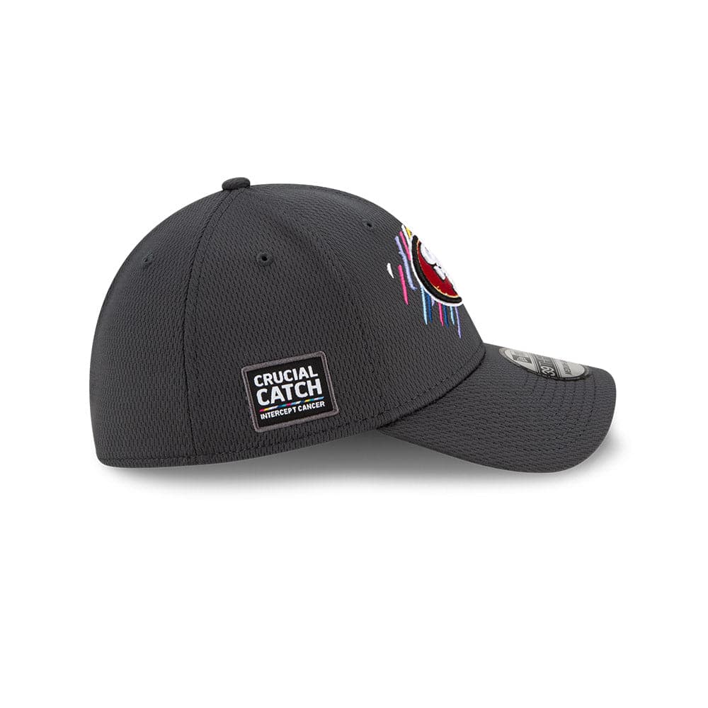 New Era Caps San Francisco 49ers New Era NFL 2021 Crucial Catch 39THIRTY Flex Fit Hat - Steel