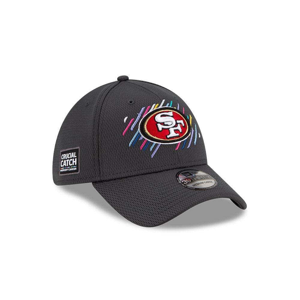 New Era Caps San Francisco 49ers New Era NFL 2021 Crucial Catch 39THIRTY Flex Fit Hat - Steel