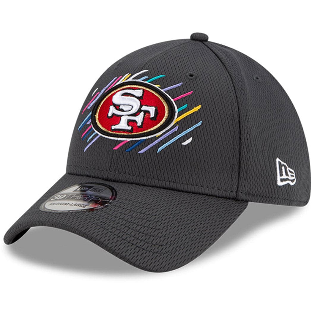 New Era Caps San Francisco 49ers New Era NFL 2021 Crucial Catch 39THIRTY Flex Fit Hat - Steel