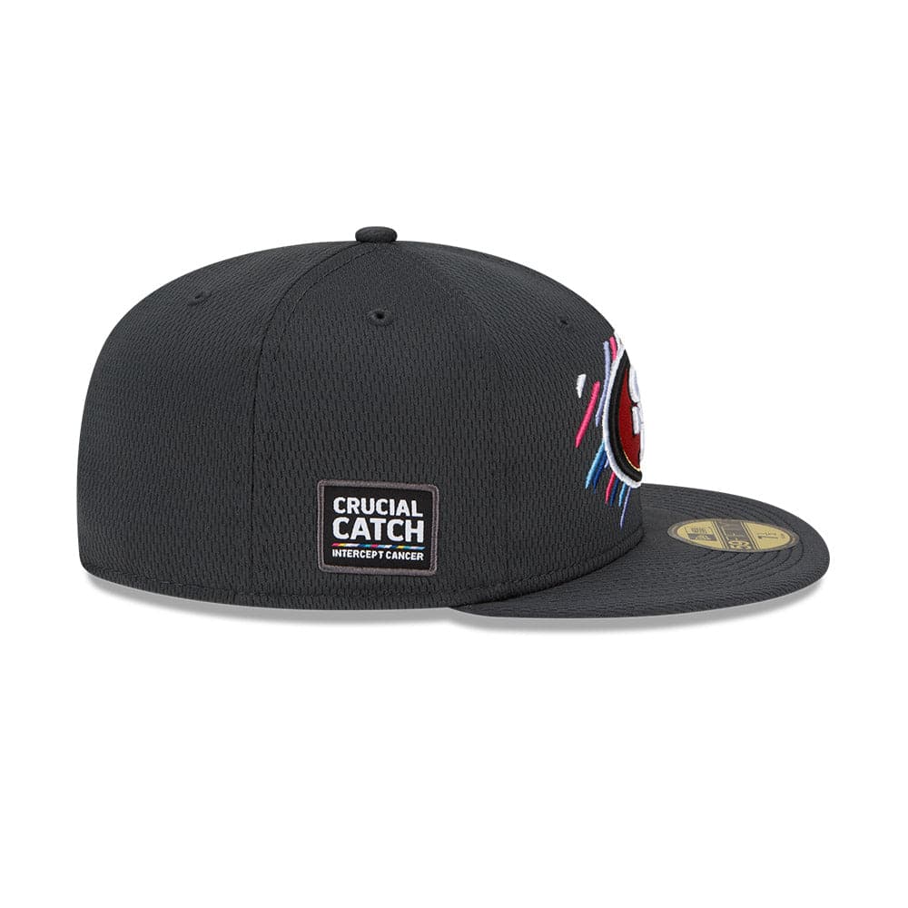 New Era Caps San Francisco 49ers New Era NFL 2021 Crucial Catch 59FIFTY Fitted Hat - Steel