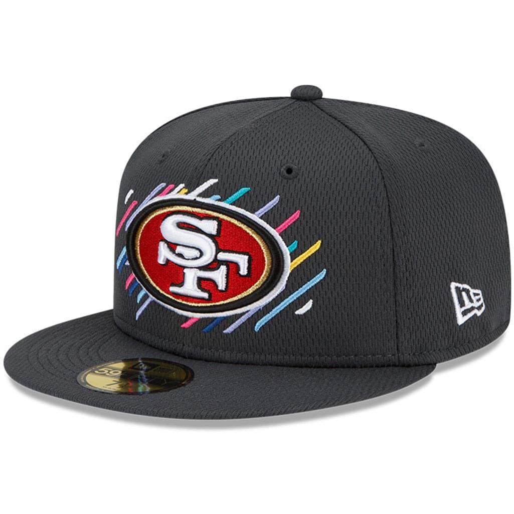 New Era Caps San Francisco 49ers New Era NFL 2021 Crucial Catch 59FIFTY Fitted Hat - Steel