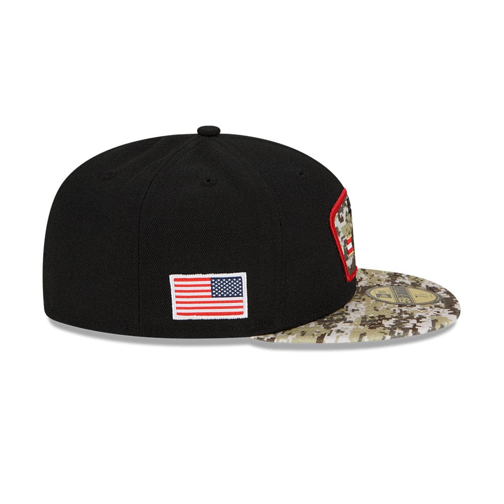 New Era Caps San Francisco 49ers New Era NFL 2021 Salute To Service 59FIFTY Fitted Hat - Black