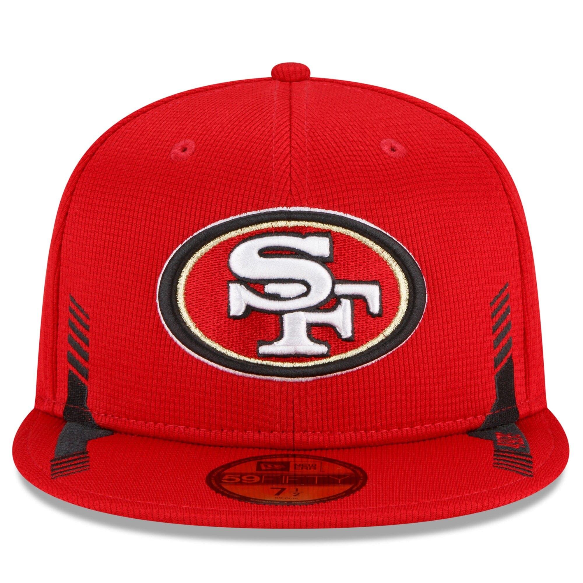 New Era Caps San Francisco 49ers New Era NFL 2021 Sideline Home 59FIFTY Fitted Hat - Red