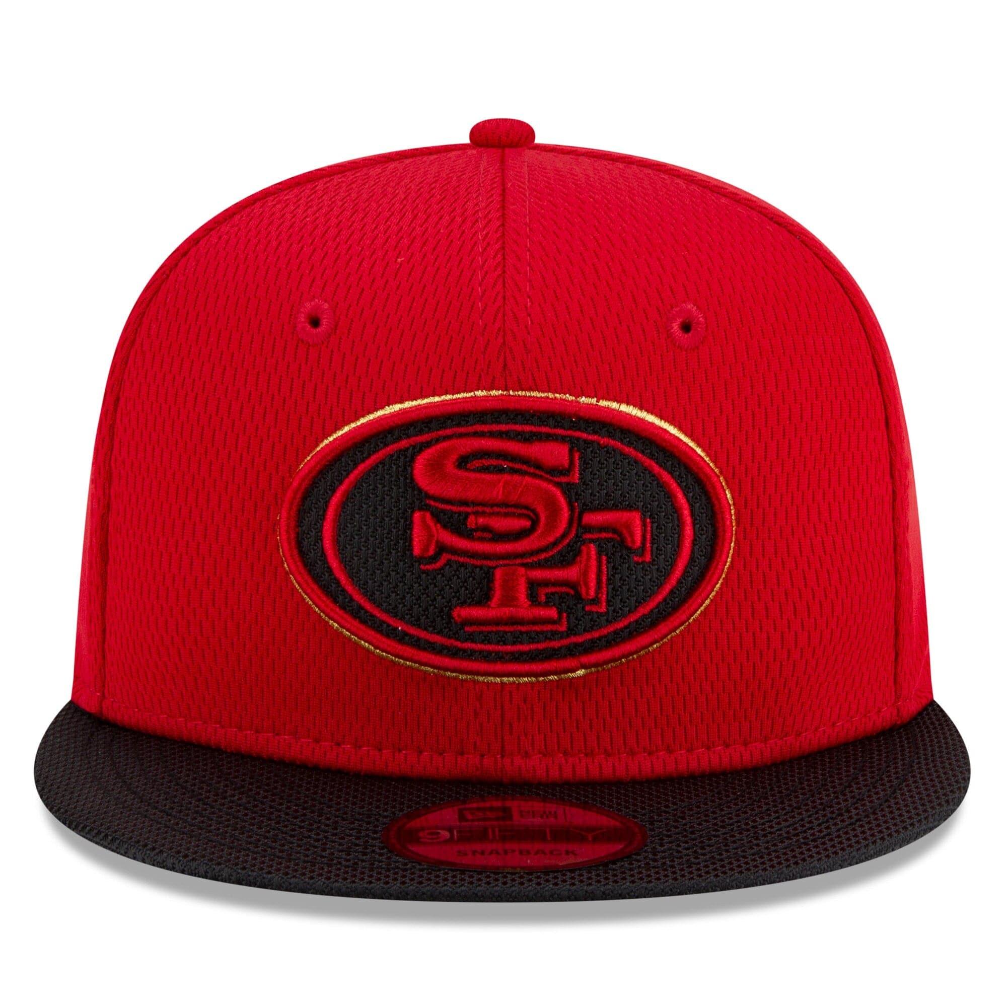New Era Caps San Francisco 49ers New Era NFL 2021 Sideline Road 9FIFTY Snapback Hat - Red