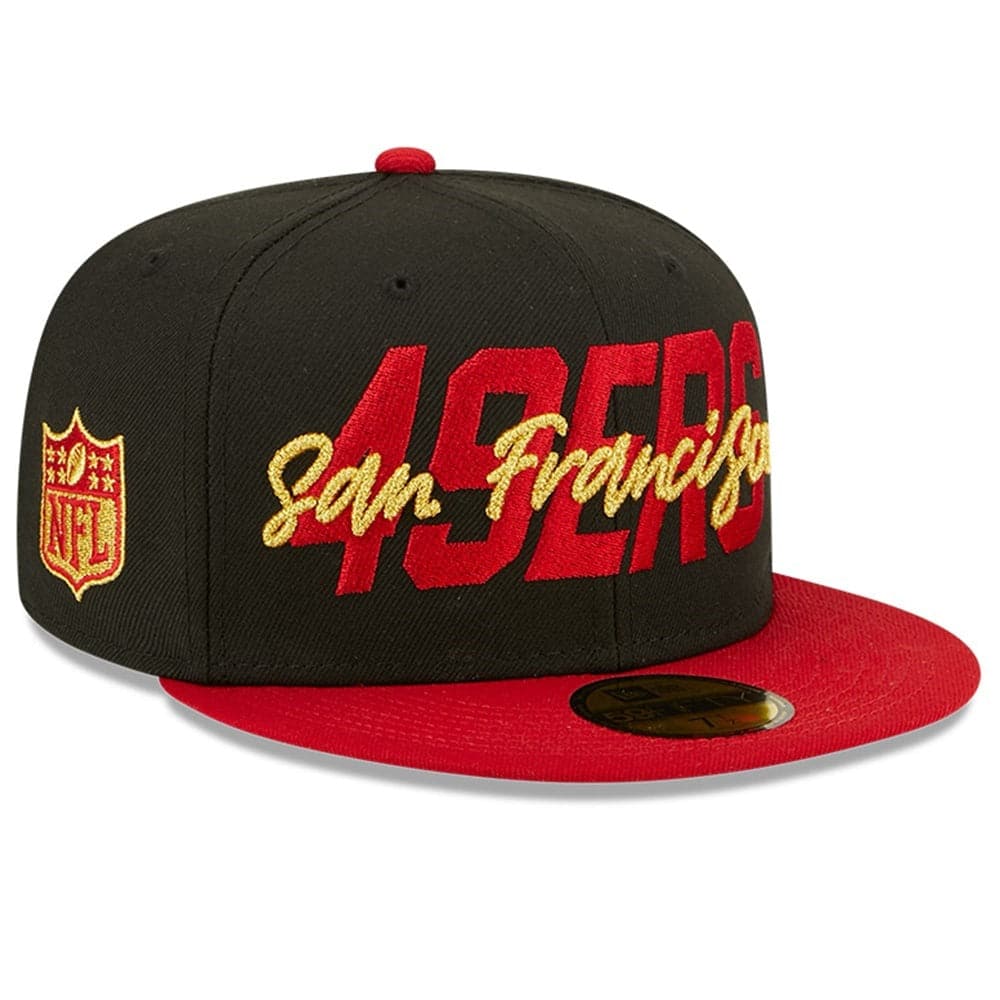 New Era Caps San Francisco 49ers New Era NFL 2022 Draft On-Stage 59FIFTY Fitted Hat - Black