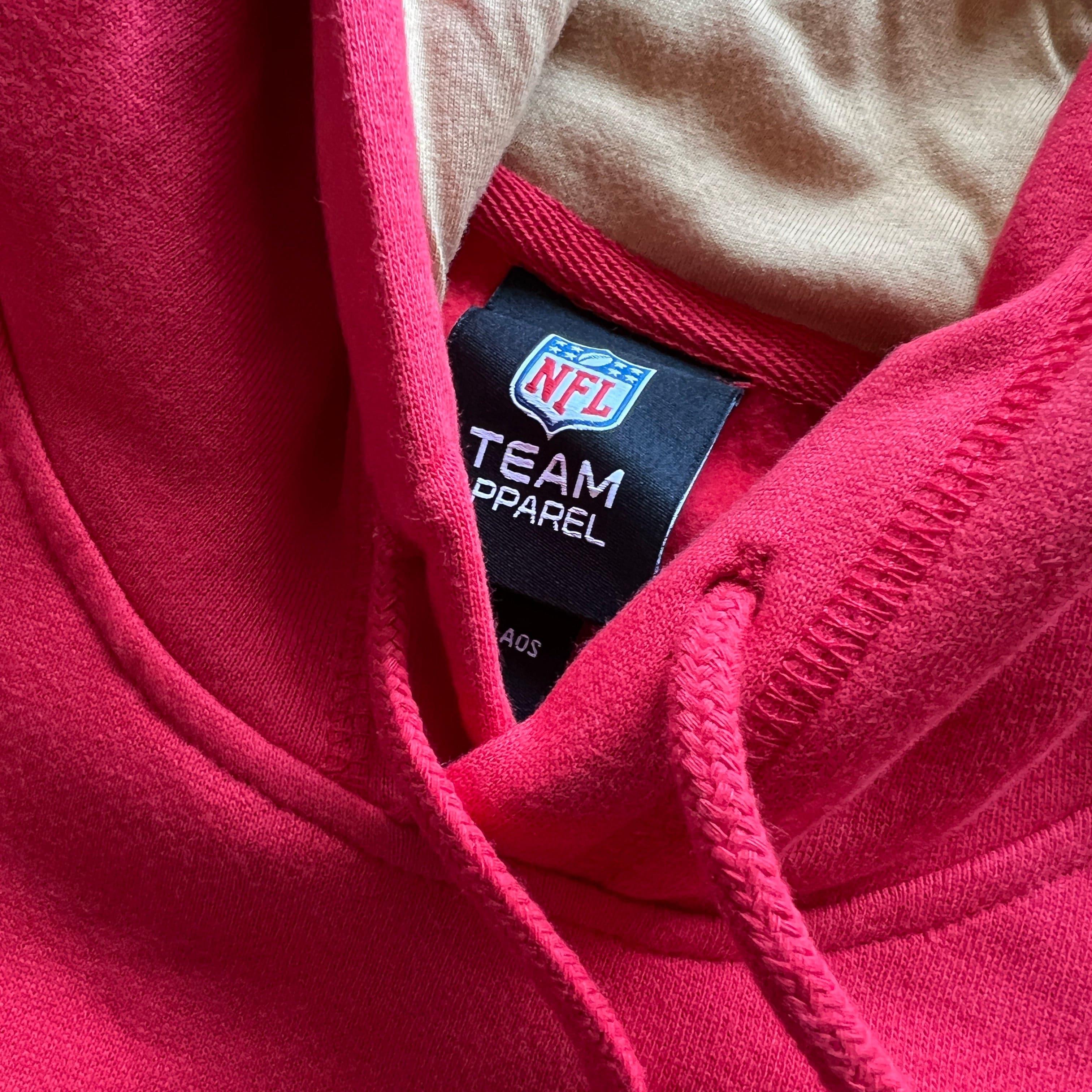 New Era Jumpers San Francisco 49ers New Era NFL Badge Repeat Hoodie Jumper - Red