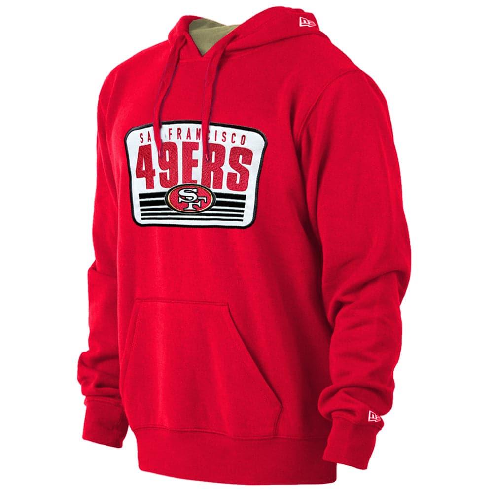 New Era Jumpers San Francisco 49ers New Era NFL Badge Repeat Hoodie Jumper - Red